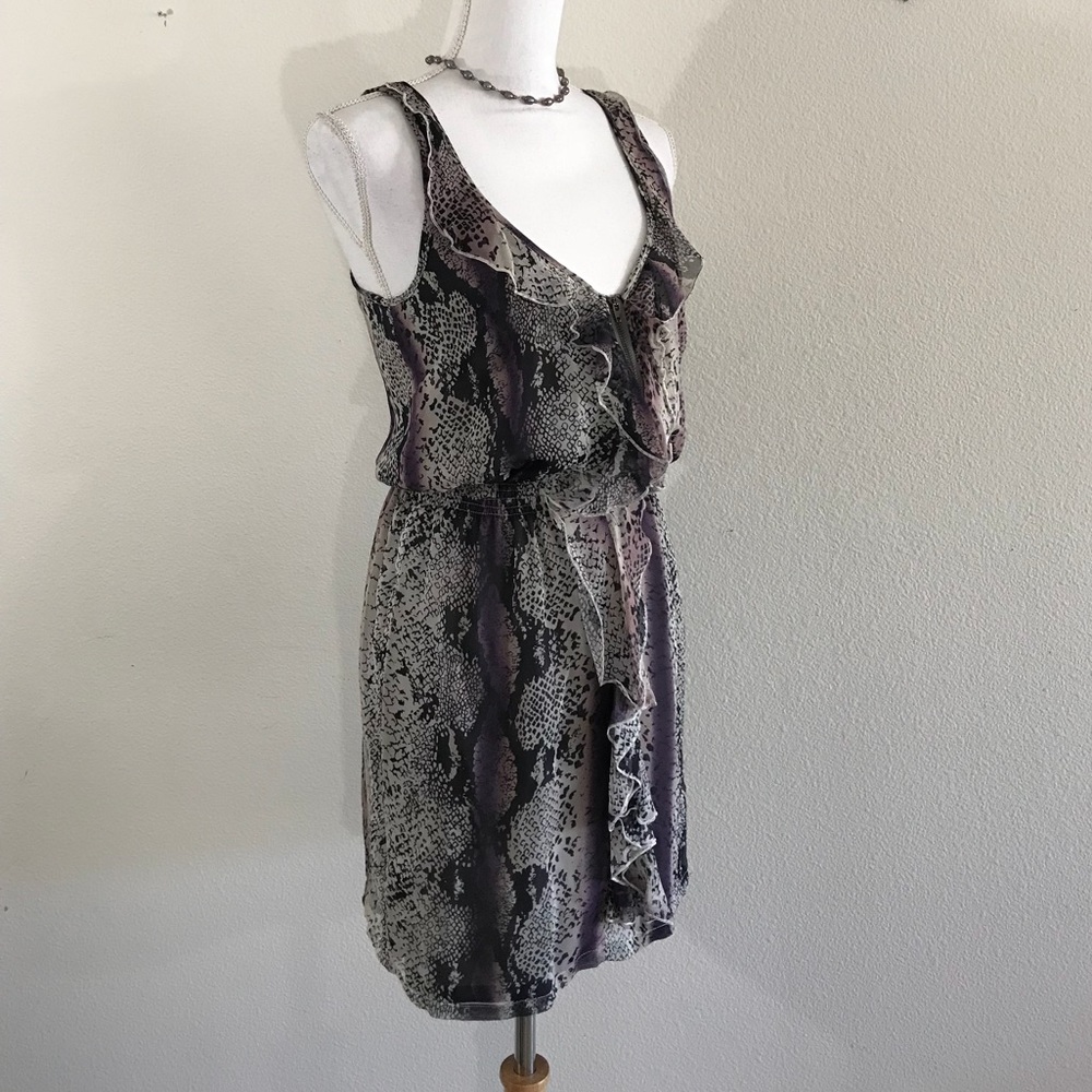 CHARLIE JADE Silk Reptile Print Dress - Picture 2 of 6
